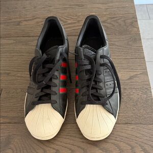 adidas Black and Cream Athletic Shoes